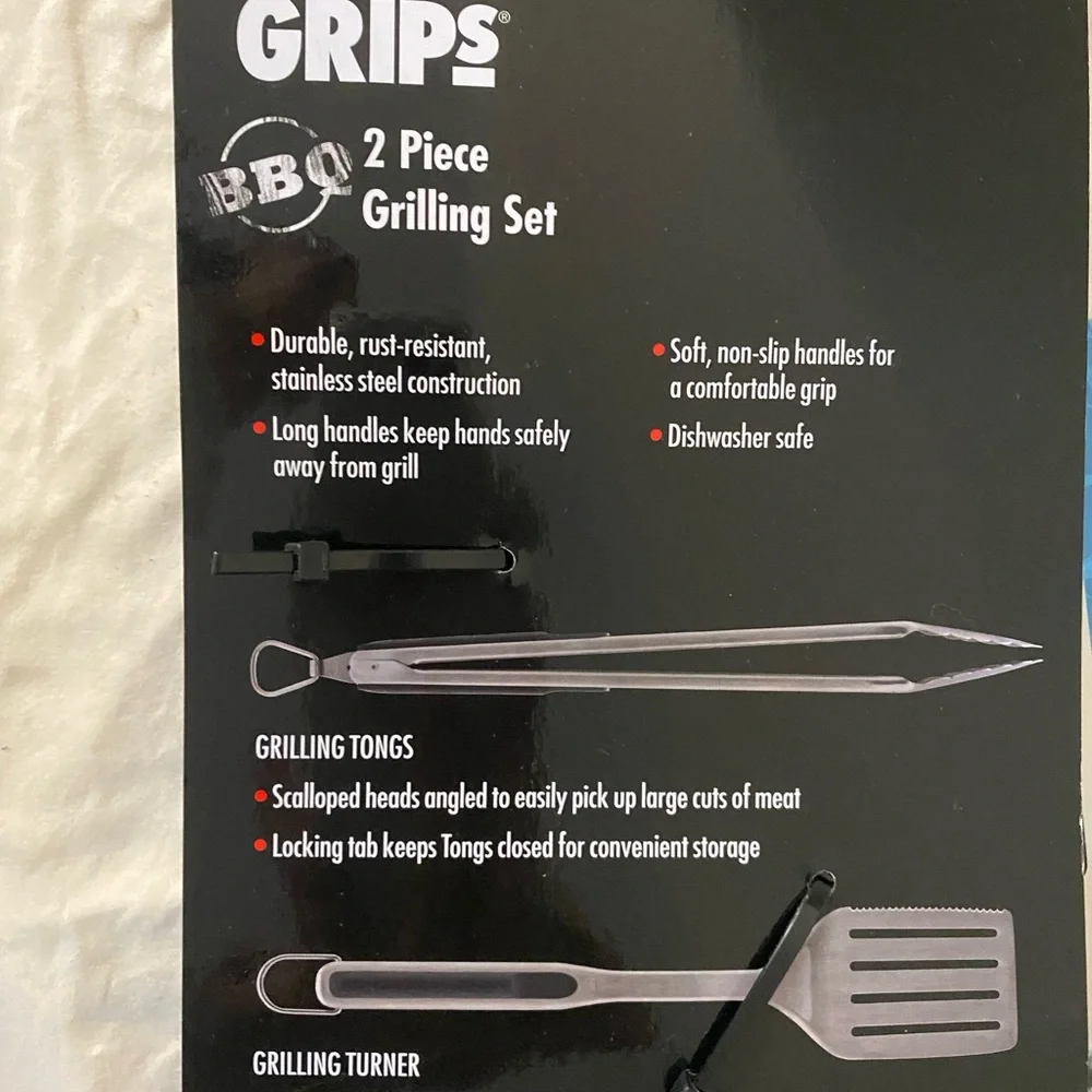 Oxo Silver and Black BBQ Grilling Tools Set - Picture 8 of 10